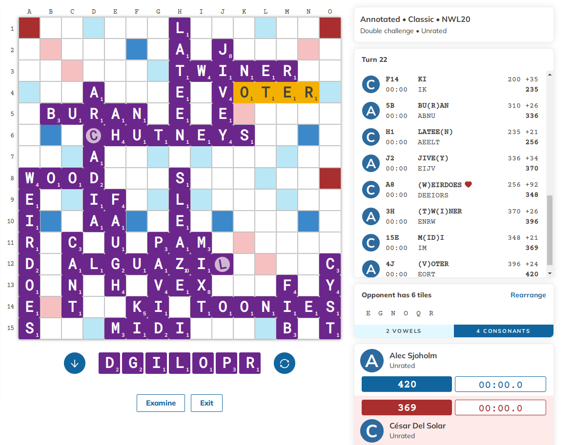 image from Exhaustively solving Scrabble endgames using chess programming techniques